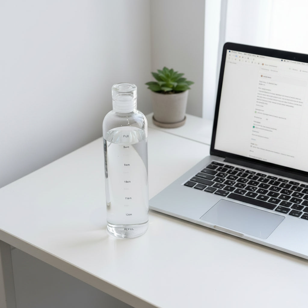 The Nudge Daily slim bottle with leakproof screw cap