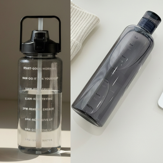 Nudge Hydration Reset bundle: 2L jug and 500ml slim bottle together